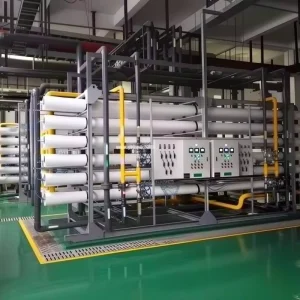 FRP Reverse Osmosis Water Treatment Equipment with PLC Control for Pure Water Production Plant