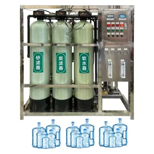 FRP tank 500LPH Industrial Water FilterCE Certified Reverse Osmosis Motor driven Water Treatment for Resort Water Purification