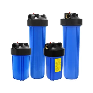 Factory 10/20 Inch Plastic Whole house Outdoor Car Use Water Purifier Filter Cartridge Shell Blue Pre filtration