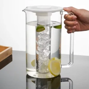 Factory Direct Sales Widened Handle Plastic Water Pitcher 2 3L Unbreakable Modern Design for Home Leisure Drinking