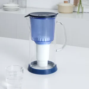 Factory Direct Supply Manual Household Water Filter Pitcher Glass & Stainless Steel 3.3L Activated Carbon Filter