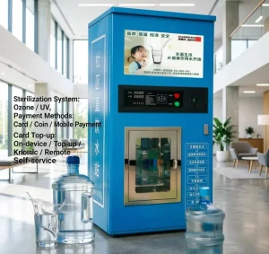 Factory Direct Unmanned Stainless Steel Water Vending Machine with Multi-Filtration Alkaline Water System