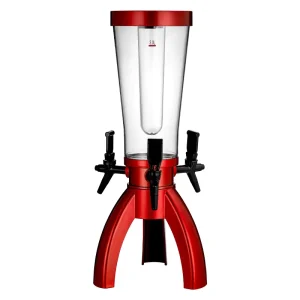 Factory Modern 3L Three Taps Multi Beer Tower Dispenser with LED Lights Ice Tube for Party Use PC Material