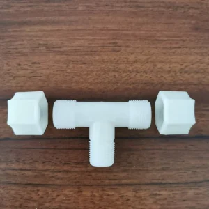 Factory Plastic T-Shape Nylon Water Connection Fittings 1/4 Inch and 3/8 Inch OD for Water Purifiers