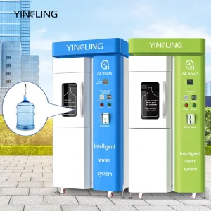 Factory Price Alkaline Reverse Osmosis Water Vending Machine SDK Function Purified Coin Water Machine 7 Stage Filter