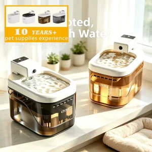 Factory Price Custom Logo Smart Pet Water Fountain Sensor Activated Rechargeable Wireless for Dogs Cats PP PC Bulk Sale