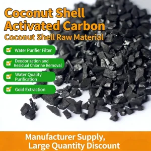 Factory Price High Capacity Coconut Shell Activated Carbon for Gold Adsorption