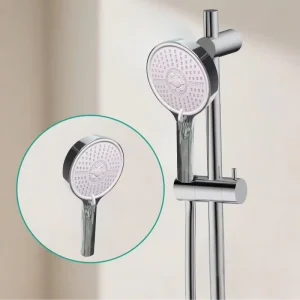 Factory Price High Pressure Chrome Filter Shower Head with Triple Spray Water Saving for Bathroom & Hotel Use