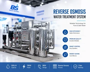 Factory Supply Complete Set Water Treatment Equipment SUS304 1T H CE for Factory Pure Water Use Water Treatment Machinery