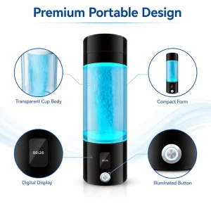 Factory Supply Hydrogen Water Bottle Portable Rechargeable Hydrogen Rich Water Generator