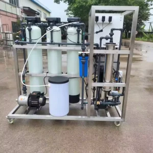 Factory Water Treatment Machinery 125 LPH RO Reverse Osmosis Pump PLC Water Purification System Pressure Vessel 10 kW