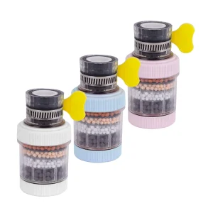Faucet Mounted Manual Plastic Activated Carbon Water Filter Purifier for Hotel Use
