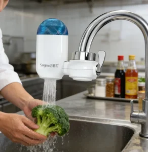 Faucet Mounted Mini Water Purifier 0.2 Micron Alkaline 7 Stage Filtration Self Cleaning 2.5L Min Flow Rate Water Purifier