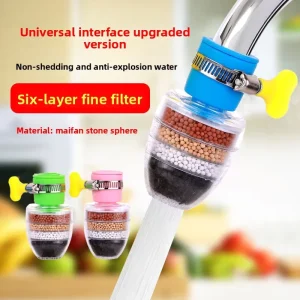 Faucet Shower Filter Splash Proof Extension Pipe Kitchen Tap Multi Stage Water Purifier Water Saving Device PP Material