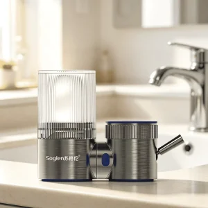 Faucet Tap Water Filter with High Flow Reusable Ceramic Filter for Home and Kitchen