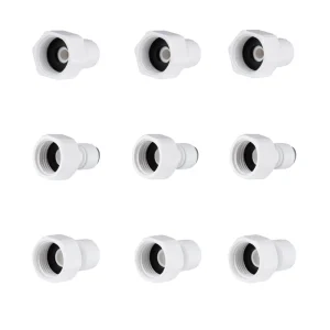 Female Straight POM Water Filter Purification System Quick Connector 1/4” Water Fitting for RO Water System