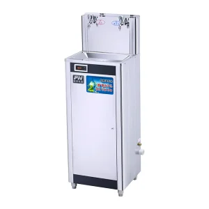 Fenghao 2 Faucets Stainless Steel Drinking Water Fountain Electric Hot Cold Commercial Freestanding Water Dispenser