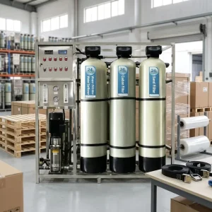 Fiberglass Softening Water Integrated Equipment Pump 500L/Hour Filtration Front End RO Reverse Osmosis System