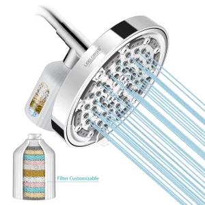Filter Rain Shower System Customizable Shower Filter Connected Shower Head Filter with Universal 3 Way Valve