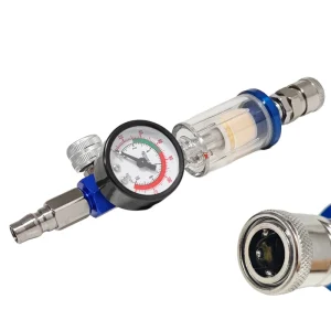 Filter Regulator Combination Inline Air Water Trap for H2000/W71 HVLP Spray Gun Air Compressor