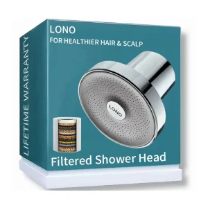 Filtered Shower Systems for Hard Water Shower Filter for Softening Hard Water Advanced Filtration for Hair and Skin Silver