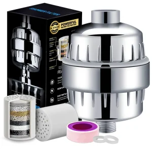 Filtered Shower Water Purifier Nozzle and Chlorofluoride Filter Showerhead