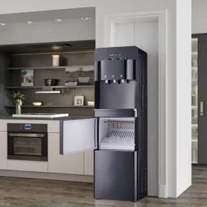 Floor Standing Integrated Hot & Cold Ice Maker Chiller Plastic Housing Eco friendly for Household Commercial Use