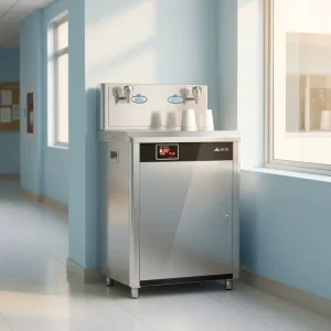 Floor-Standing School Water Cooler with Multi-Tap Filtered Drinking Fountain for Children and Nursery Use
