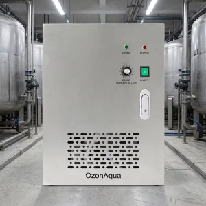 Flygoo OzonAqua Air Feed Ozone Generator Stainless Steel Water Treatment Machine with 1 Year Warranty for Drinking Water
