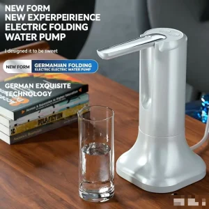 Foldable Electric Automatic USB 1200mAh Battery Drinking Bottled Water Pump for Home Office Travel