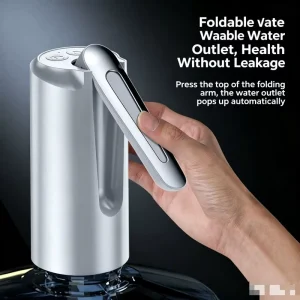 Foldable Electric USB Rechargeable 1200mAh Battery Drinking Bottled Water Pump Home Office Camping Water Dispenser Pump
