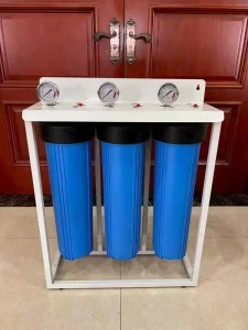 Food-Grade PE Whole-House Commercial 3-Stage 4.5 x 20-Inch Filter Housing