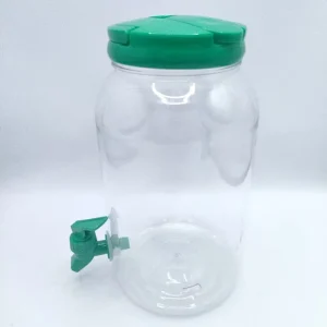 Food Grade PET Plastic 3.8L Large Capacity Water and Beverage Jug Juice Dispenser with Faucet Pump