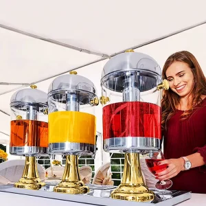 Food Grade Stainless Steel Beverage Drink Dispenser 8L 16L 24L for Hotel Restaurant Buffet