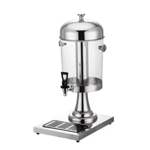 Food-Grade Stainless Steel Cold Buffet Beverage Dispenser, 8L, 16L, or 24L, Single, Double, or Triple Head