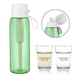 Food Grade Tritan Filtering Water Bottle BPA Free Reusable Insulated Eco Friendly Outdoor Water Purifier Factory Price