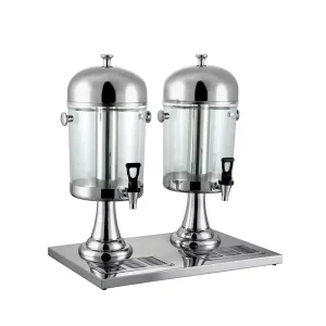 Food Restaurant Commercial Juice Dispenser Double Temperature Cold Beverage With Ice