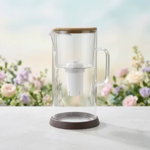 For Home Water Filter Pitcher 7 Cup Countertop Water Filter Easy to Clean Multi stage Filtration Healthy Drinking Water