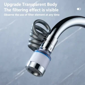 Free Rotation Faucet Water Filter Booster Splash Resistant Shower PP Cotton Filter Kitchen Faucet