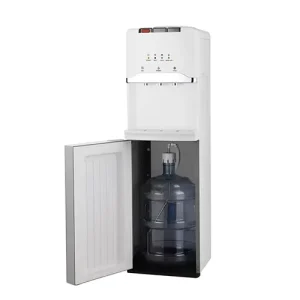 Freestanding 3-Tap Hot, Cold, and Normal Water Cooler Dispenser with Child Lock and Bottom Loading