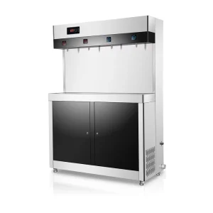 Freestanding Commercial Hot Cold Water Dispenser 5 Stage Ultrafiltration Stainless Steel Heavy Duty for Factories Schools
