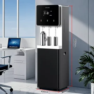 Freestanding Electric Stainless Steel Bottom-Loading Hot and Cold Compressor Water Cooler for Household, Outdoor, RV, and Hotel Use