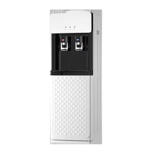 Freestanding Electric Top-Load Hot and Cold Water Dispenser with High-Capacity Plastic Housing for Household and Hotel Use