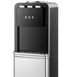 Freestanding Floor-Standing Top-Loading Water Dispenser with Compressor Cooling, Hot and Cold Water, and Fridge