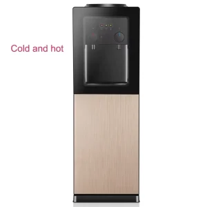 Freestanding Hot and Cold Water Dispenser with Double Door and Tempered Glass