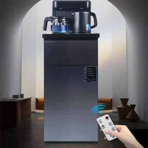 Freestanding Hot and Cold Water Dispenser with Outdoor Glass Vertical Design for Household and Office Use