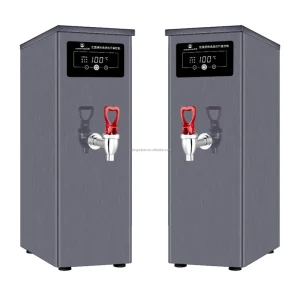 Freestanding Stainless Steel 220V Hot and Cold Faucet Water Cooler with 12L Tank Capacity