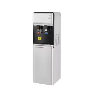 Freestanding Top Loading Water Dispenser with 2 Taps, Hot and Cold Water, Child Lock, and Compressor Cooling