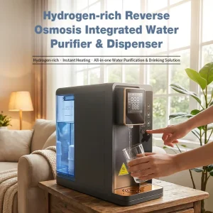 Full Automatic Desktop RO UV Water Purifier Dispenser with Hydrogen Water and Instant Electric Hot Water Filter Dispenser