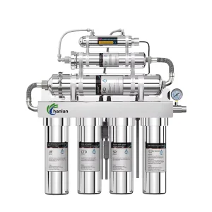 Full Stainless Steel Reverse Osmosis UV 8-Stage Under-Sink Tankless Energy-Saving Kitchen Drinking Water Filter